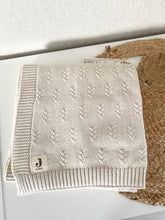 Afbeelding in Gallery-weergave laden, Deken 75x100cm grain knit IVORY
