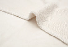 Afbeelding in Gallery-weergave laden, Deken 75x100cm basic Knit IVORY FLEECE
