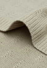 Afbeelding in Gallery-weergave laden, Deken 75x100cm grain knit OLIVE GREEN
